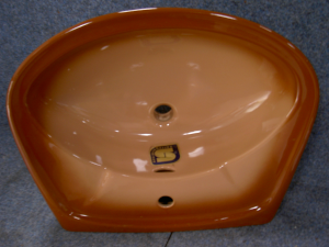 Pozzi Ginori  wastafel opaline bruin