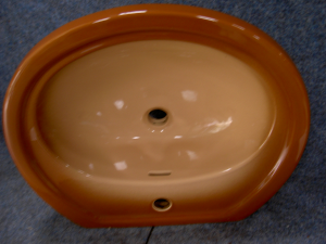 Pozzi ginori wastafel opaline bruin