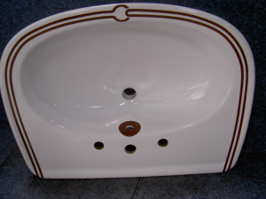 Porcelain de Paris wastafel delfts