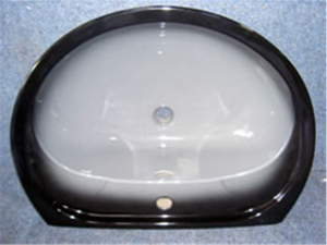 Pozzi Ginori wastafel zwart