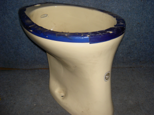 Keramag staand bidet licht geel